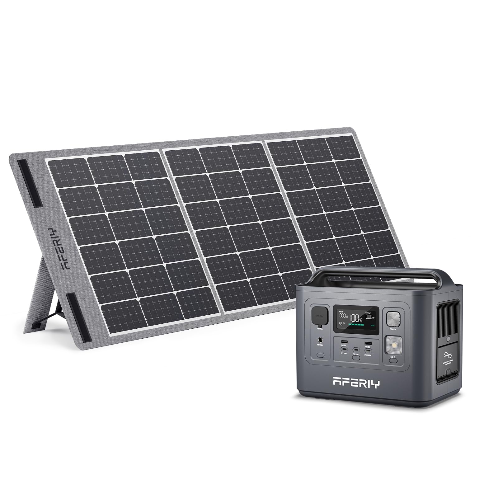AFERIY P010 800W Solar Generator Kit